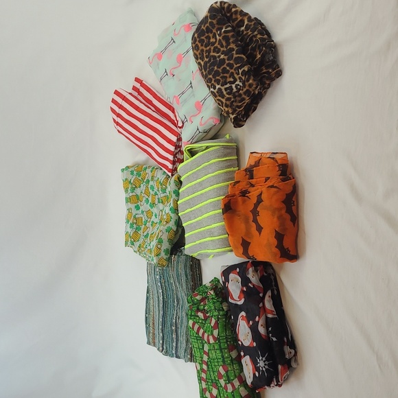 Misc Accessories - Lot of 9 infinity scarves including Halloween 🎃 Christmas 🎄 and more!